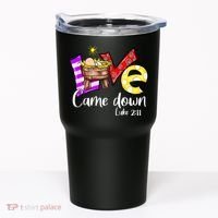 Merry Christmas Love Came Down Luke-211 Thanksgiving Jesus Tumbler thumb 0