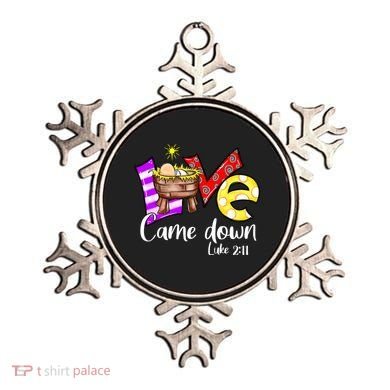Merry Christmas Love Came Down Luke-211 Thanksgiving Jesus Ornament