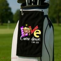 Merry Christmas Love Came Down Luke-211 Thanksgiving Jesus Golf Towel thumb 2