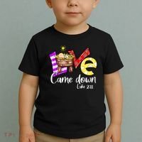 Merry Christmas Love Came Down Luke-211 Thanksgiving Jesus Toddler T-Shirt thumb 2