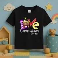 Merry Christmas Love Came Down Luke-211 Thanksgiving Jesus Toddler T-Shirt thumb 3
