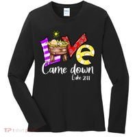 Merry Christmas Love Came Down Luke-211 Thanksgiving Jesus Women's Long Sleeve Shirt thumb 0