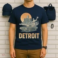 Motor City Legends Detroit Vintage Muscle T-Shirt thumb 6