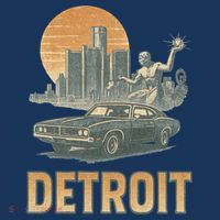 Motor City Legends Detroit Vintage Muscle T-Shirt thumb 7
