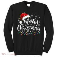 Merry Christmas Lights Red Santa Hat Xmas Family Sweatshirt thumb 0