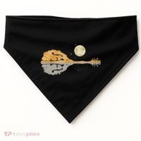 Mandolin Country Music Moon Bluegrass USA-Made Doggie Bandana thumb 0