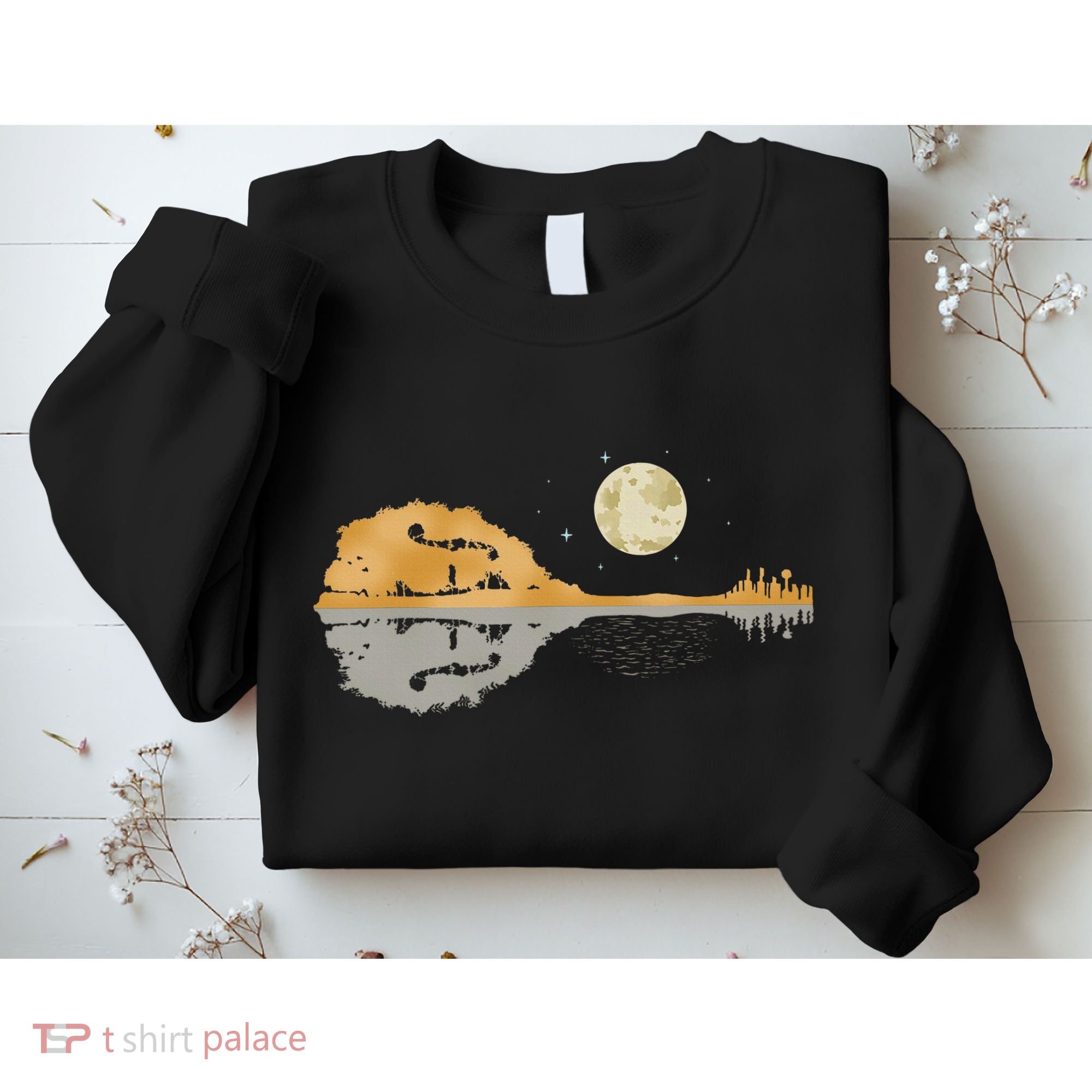 Mandolin Country Music Moon Bluegrass Sweatshirt
