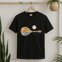 Mandolin Country Music Moon Bluegrass T-Shirt thumb 2