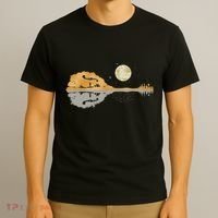 Mandolin Country Music Moon Bluegrass T-Shirt thumb 3