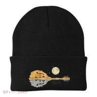 Mandolin Country Music Moon Bluegrass Beanie thumb 0
