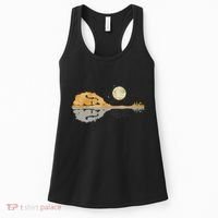 Mandolin Country Music Moon Bluegrass Women's Tank Top thumb 0