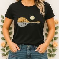 Mandolin Country Music Moon Bluegrass Women's T-Shirt thumb 2