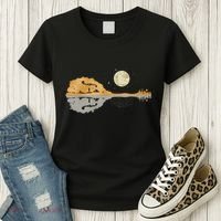 Mandolin Country Music Moon Bluegrass Women's T-Shirt thumb 3