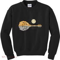 Mandolin Country Music Moon Bluegrass Kids Sweatshirt thumb 0