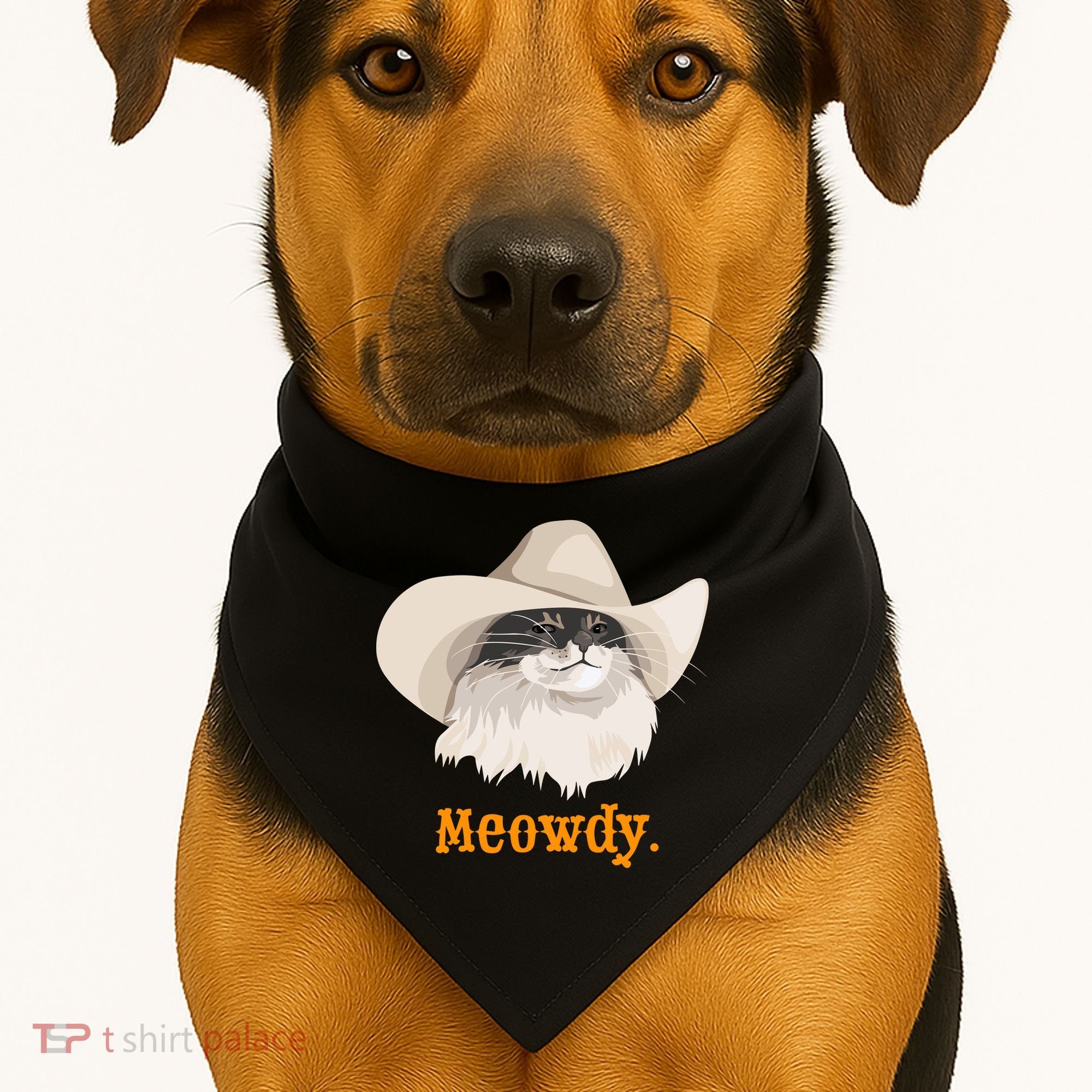 Meowdy Cat Meme USA-Made Doggie Bandana