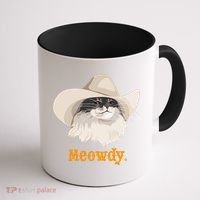 Meowdy Cat Meme Coffee Mug thumb 1