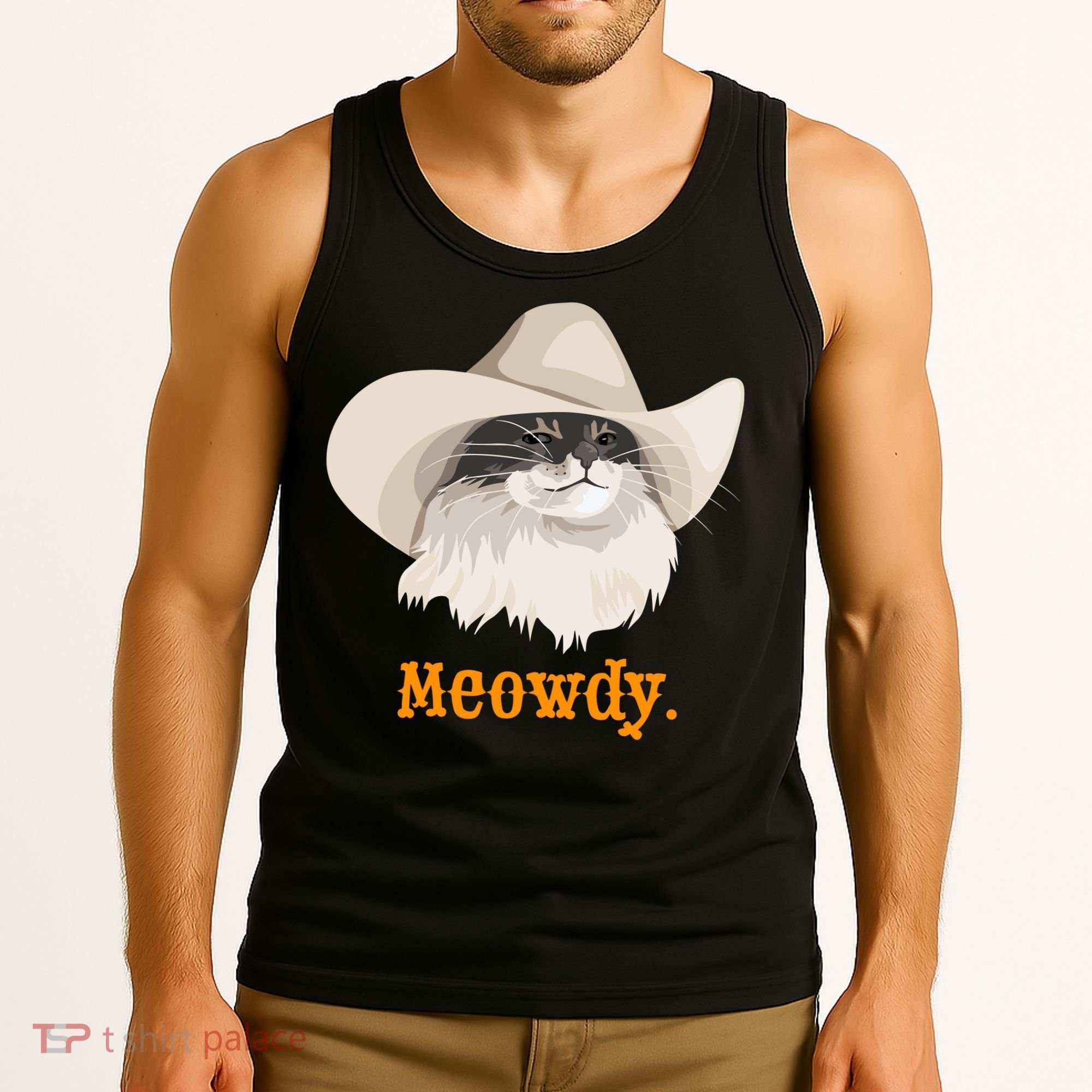 Meowdy Cat Meme Tank Top