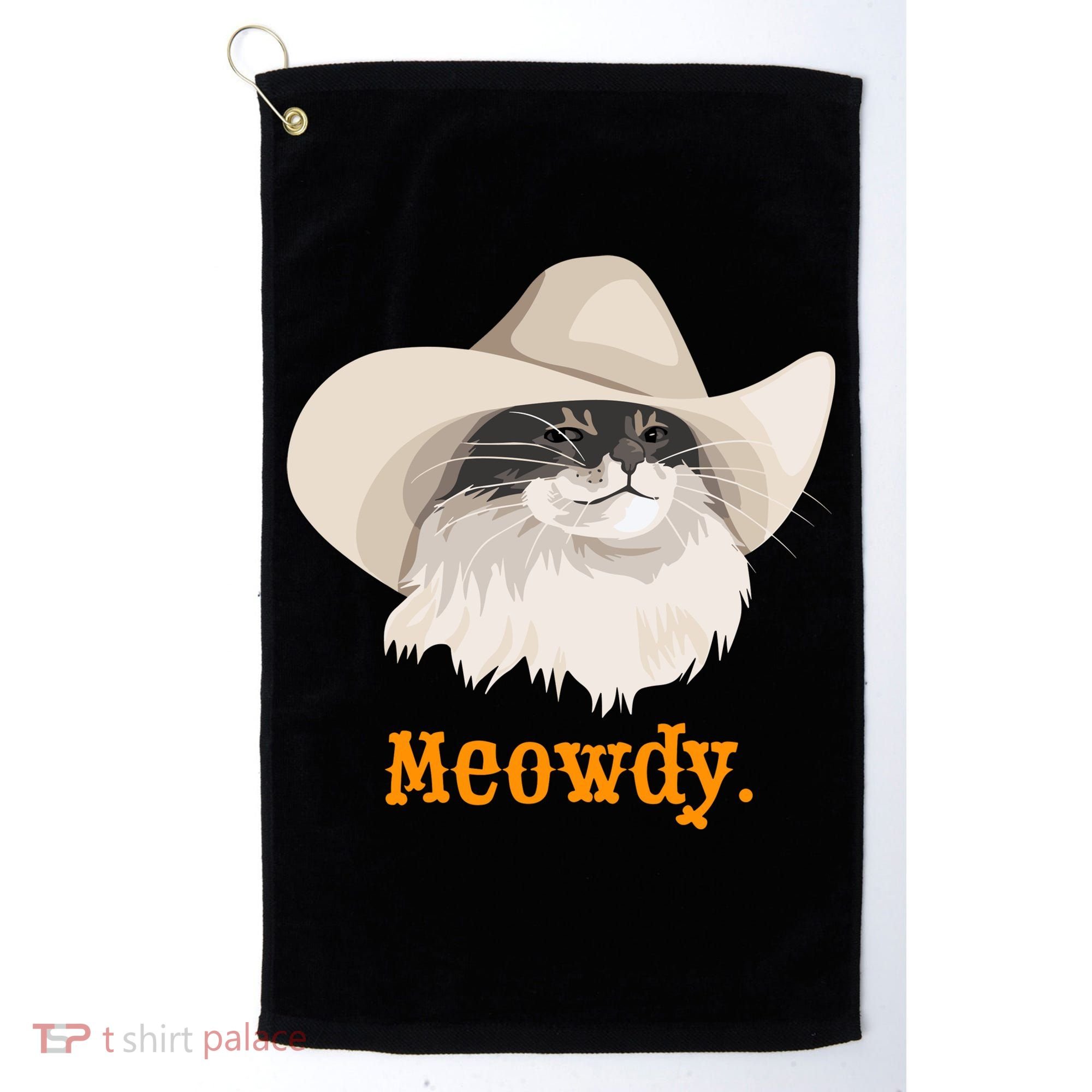 Meowdy Cat Meme Golf Towel