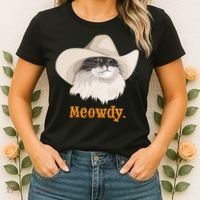 Meowdy Cat Meme Women's T-Shirt thumb 2