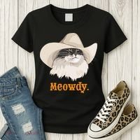 Meowdy Cat Meme Women's T-Shirt thumb 3