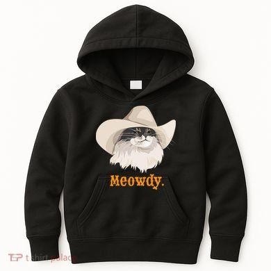 Meowdy Cat Meme Kids Hoodie