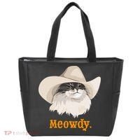 Meowdy Cat Meme Tote Bag thumb 0