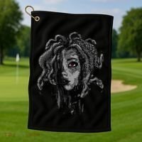Mythical Creature Medusa Greek Mythology Gorgons Golf Towel thumb 1