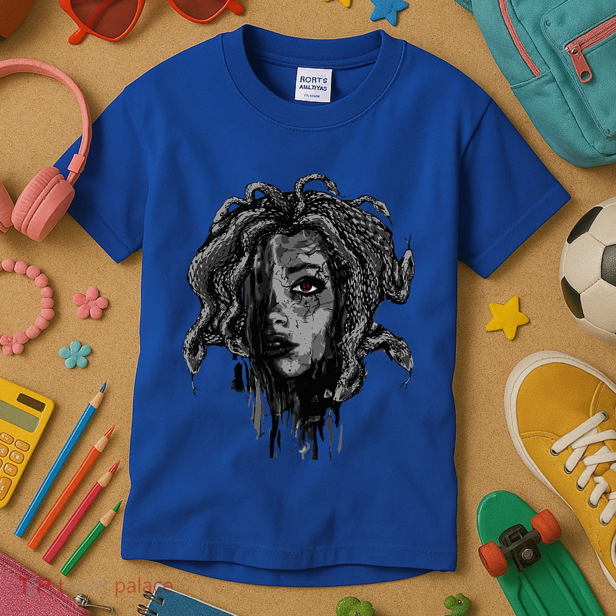 Mythical Creature Medusa Greek Mythology Gorgons Kids T-Shirt