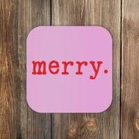 Merry Christmas Minimal Coaster thumb 0