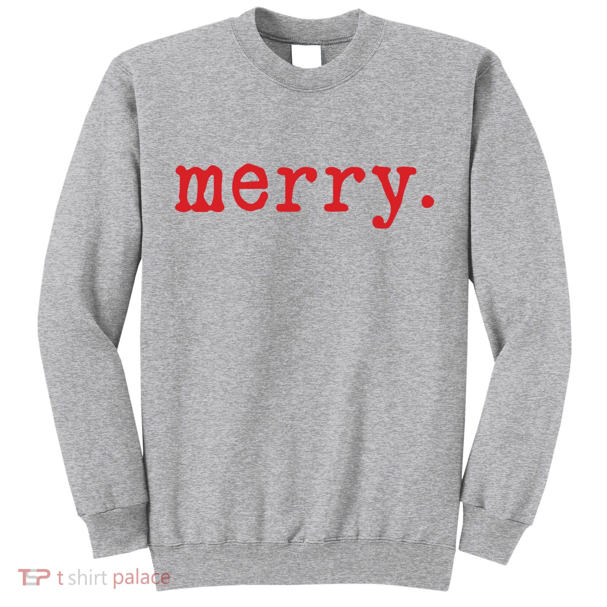 Merry Christmas Minimal Tall Sweatshirt