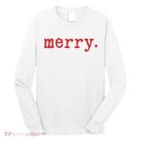 Merry Christmas Minimal Long Sleeve Shirt thumb 0