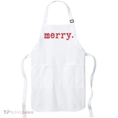 Merry Christmas Minimal Apron