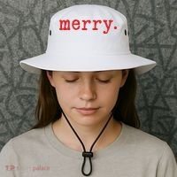 Merry Christmas Minimal Bucket Hat thumb 3