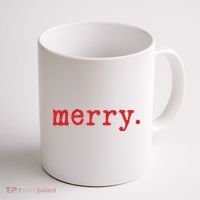 Merry Christmas Minimal Coffee Mug thumb 1