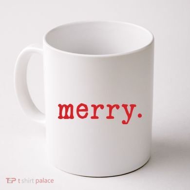 Merry Christmas Minimal Coffee Mug