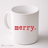 Merry Christmas Minimal Coffee Mug thumb 0