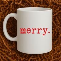 Merry Christmas Minimal Coffee Mug thumb 2