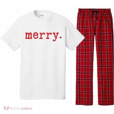 Merry Christmas Minimal Pajama Set