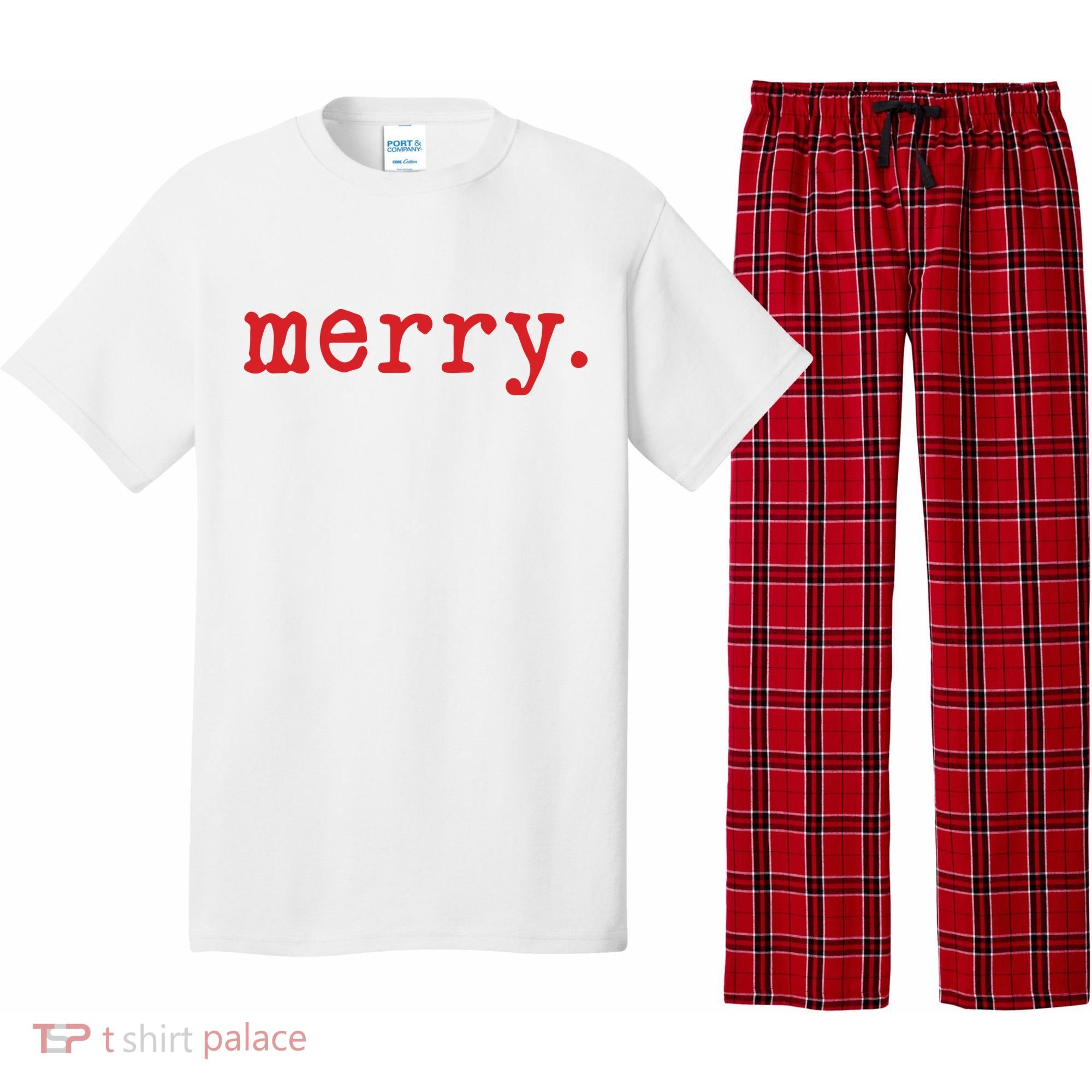 Merry Christmas Minimal Pajama Set
