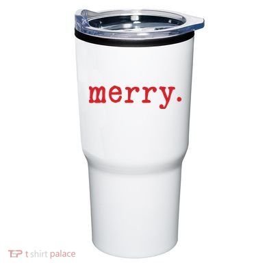 Merry Christmas Minimal Tumbler