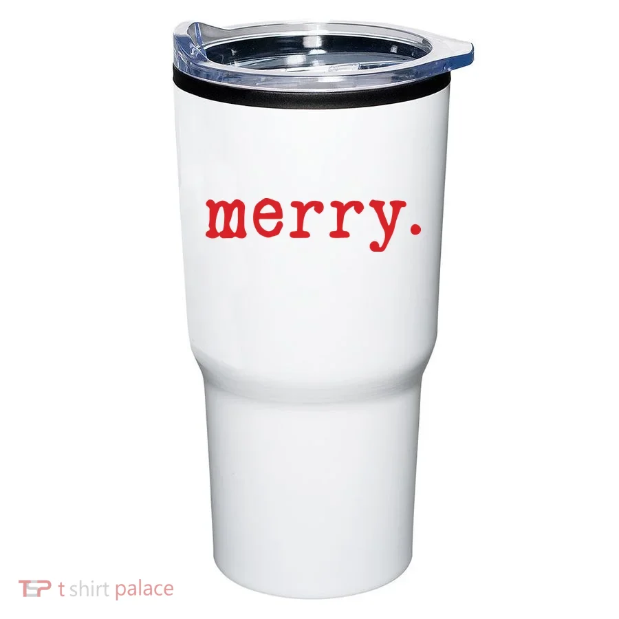 Merry Christmas Minimal Tumbler