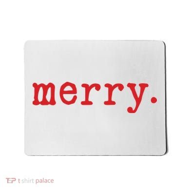 Merry Christmas Minimal Mousepad