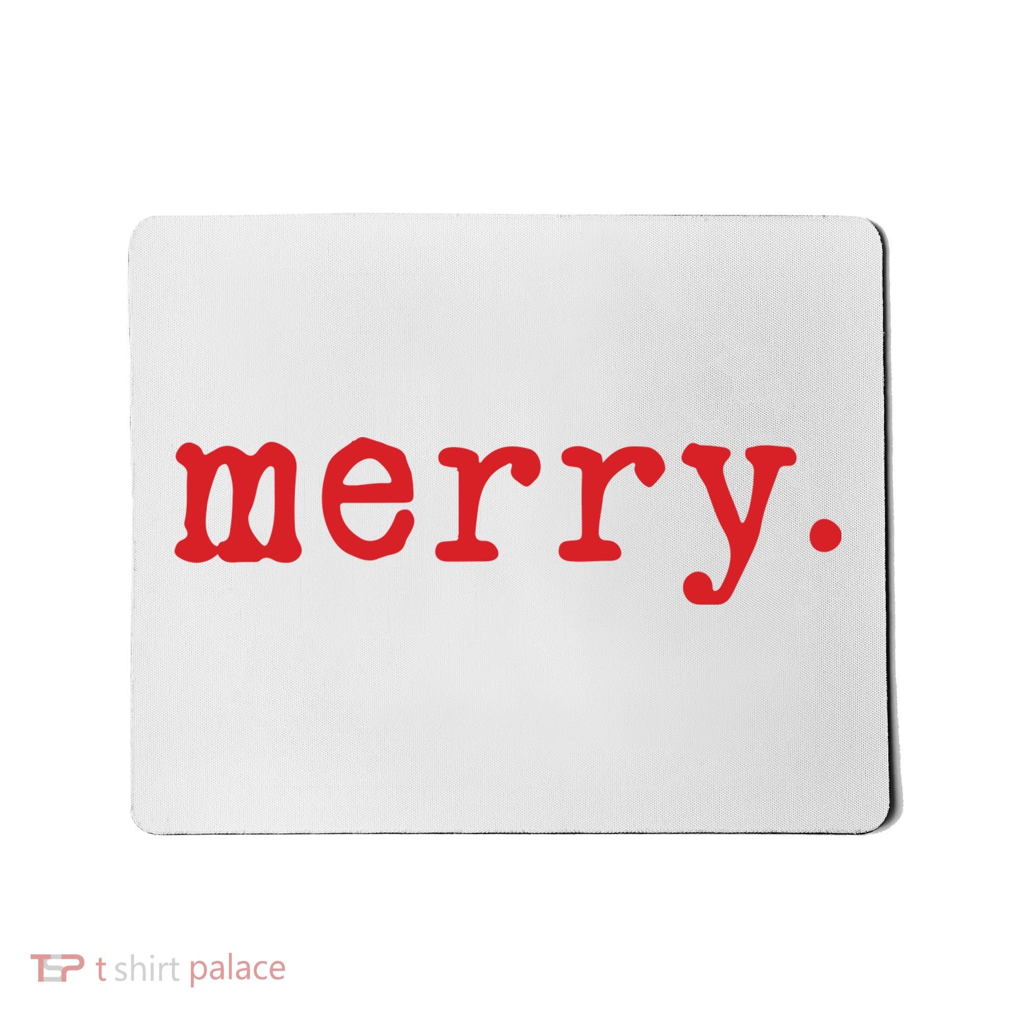 Merry Christmas Minimal Mousepad