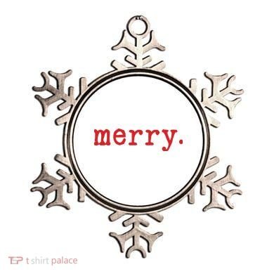 Merry Christmas Minimal Ornament