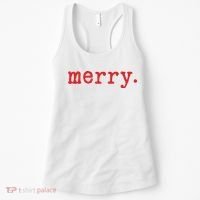 Merry Christmas Minimal Women's Tank Top thumb 0