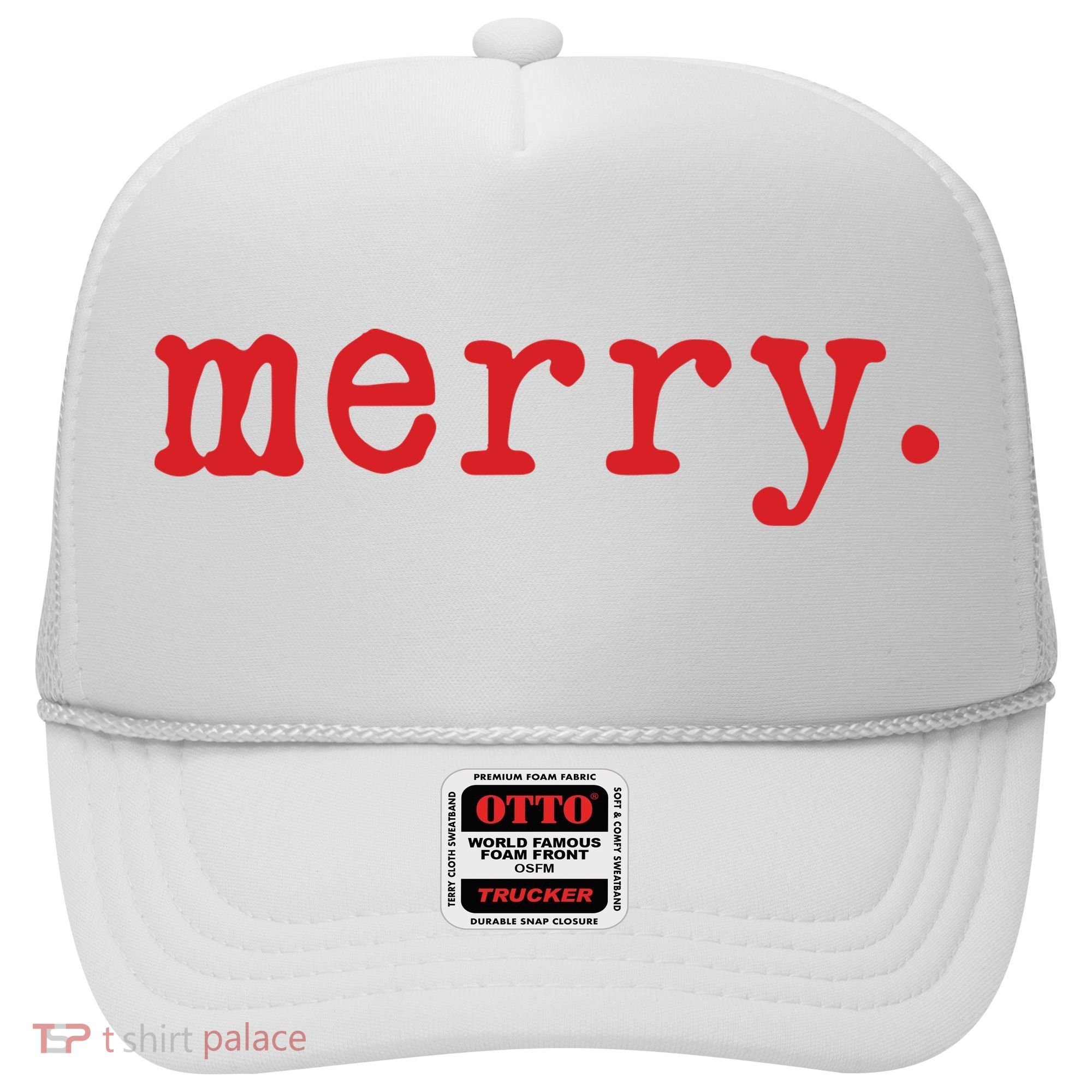 Merry Christmas Minimal Hat