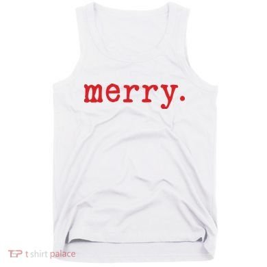 Merry Christmas Minimal Tank Top