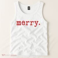 Merry Christmas Minimal Tank Top thumb 2