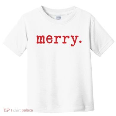 Merry Christmas Minimal Toddler T-Shirt