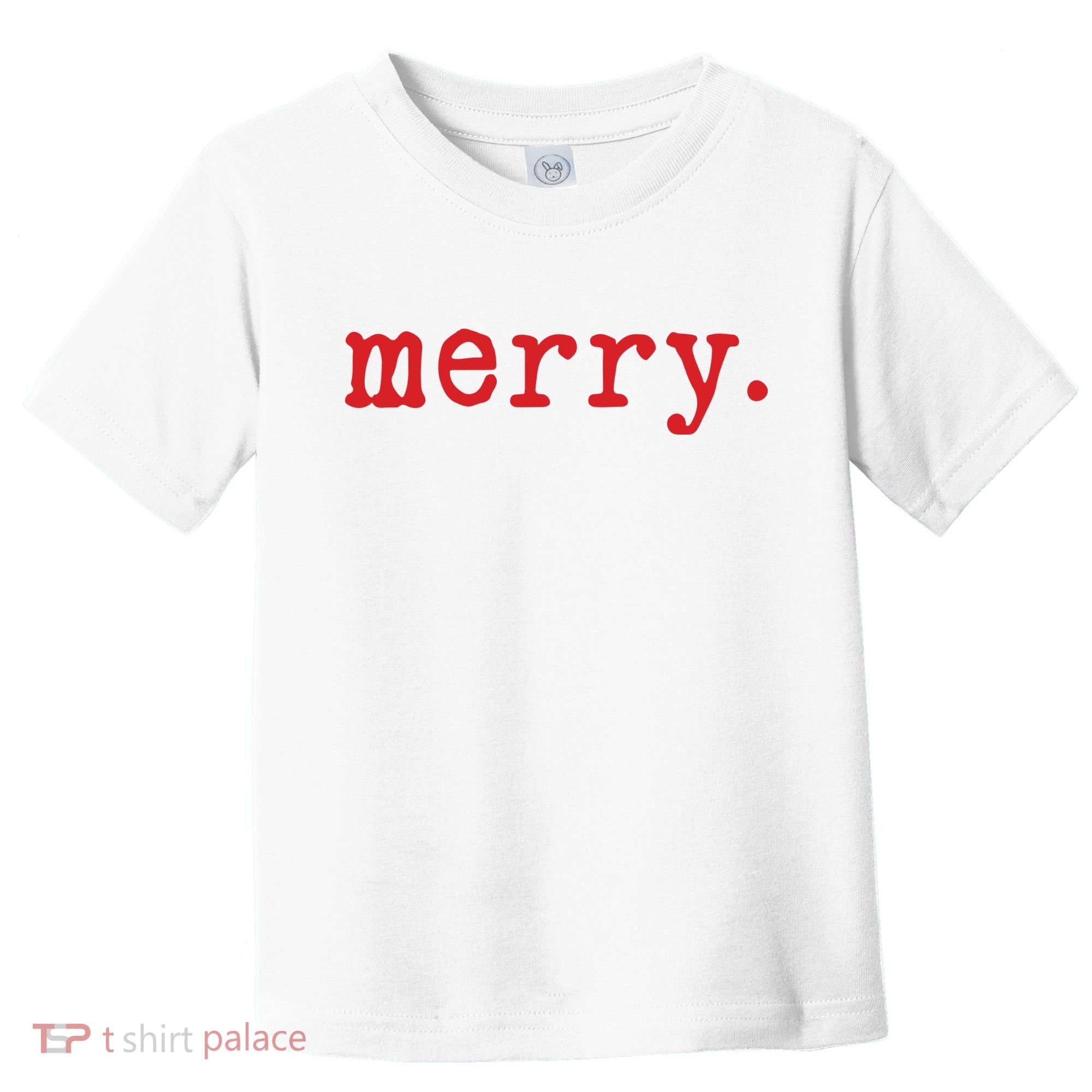Merry Christmas Minimal Toddler T-Shirt